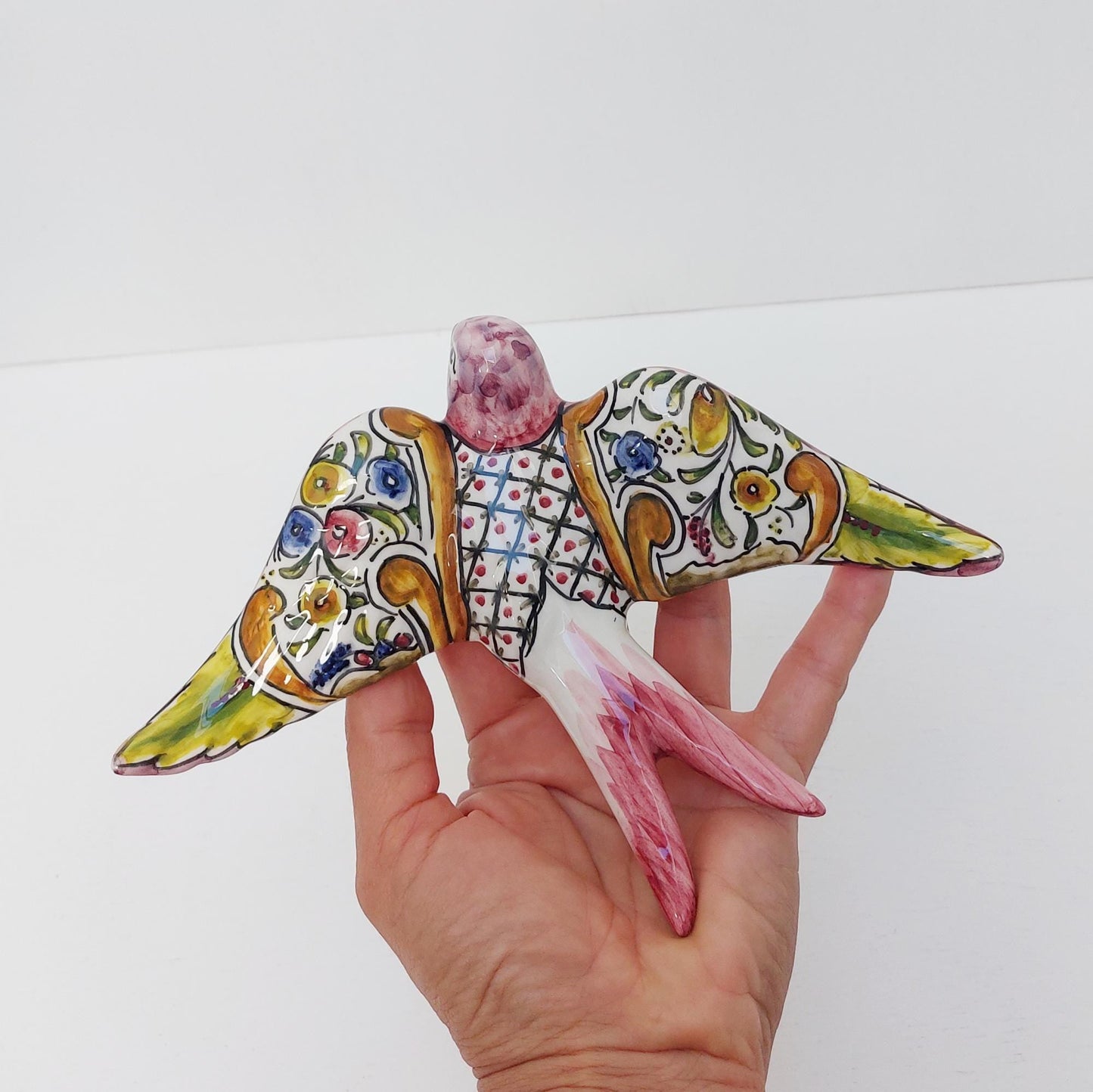 Ceramic swallow, typical portuguese ceramic swallow, Portuguese ceramics, Ceramic Wall Decor , Hand painted ceramic swallows,