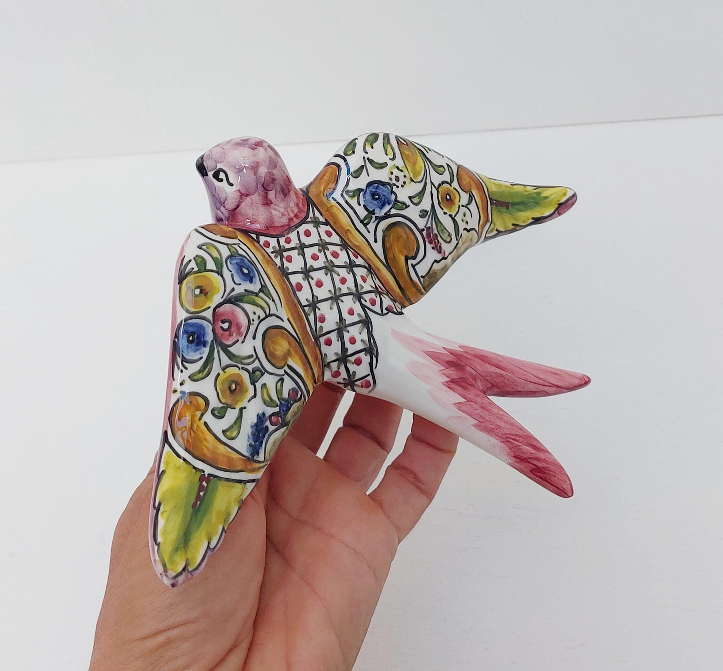 Ceramic swallow, typical portuguese ceramic swallow, Portuguese ceramics, Ceramic Wall Decor , Hand painted ceramic swallows,