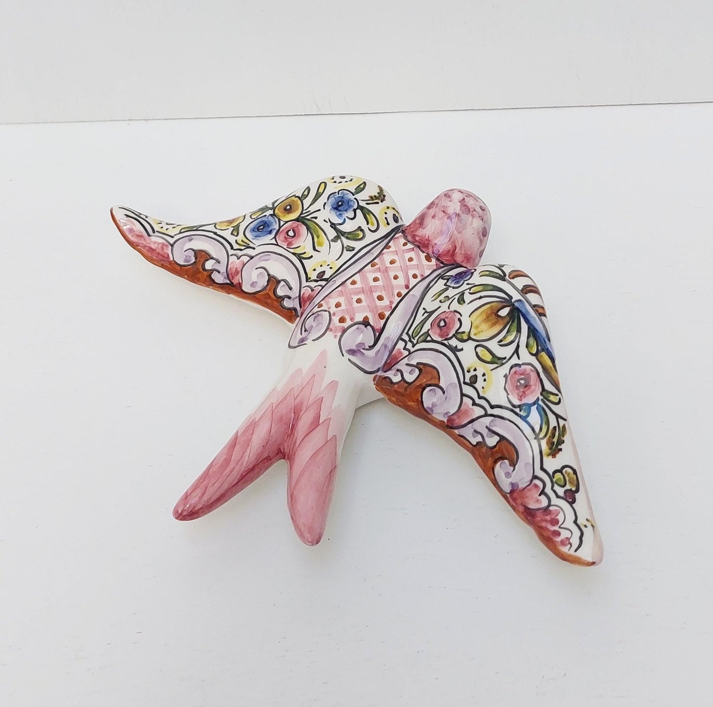 Ceramic swallow, typical portuguese ceramic swallow, Portuguese ceramics, Ceramic Wall Decor , Hand painted ceramic swallows,