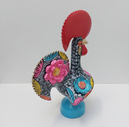 Portuguese Rooster | Barcelos Rooster | Hand Painted Ceramic Rooster | Singular Christmas Gift|Multicolor Portuguese Rooster|Unique piece