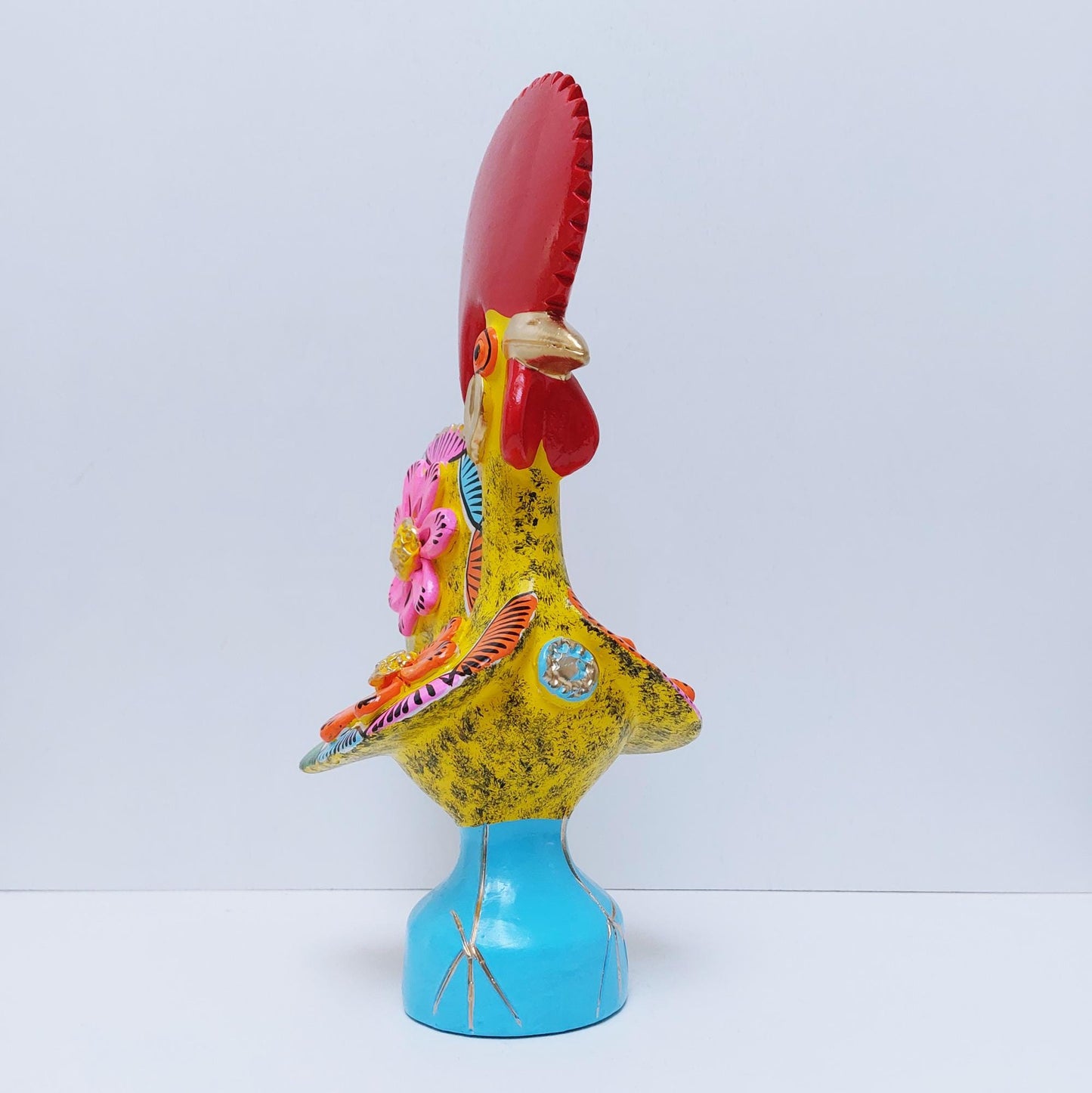 Hand-Painted Barcelos Rooster | Portuguese Ceramic Folk Art Decor