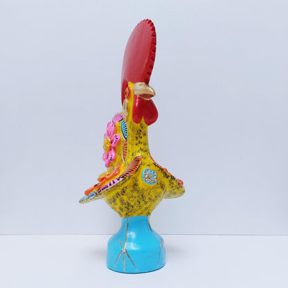 Hand-Painted Barcelos Rooster | Portuguese Ceramic Folk Art Decor