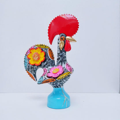 Hand Painted Barcelos Rooster, Portuguese Ceramic Folk Art