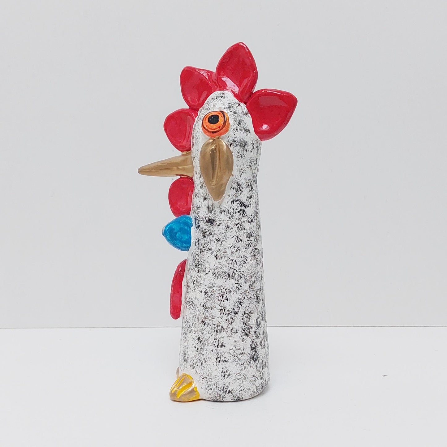 Hand Painted Ceramic Barcelos Rooster - Portuguese Folk Art Decor
