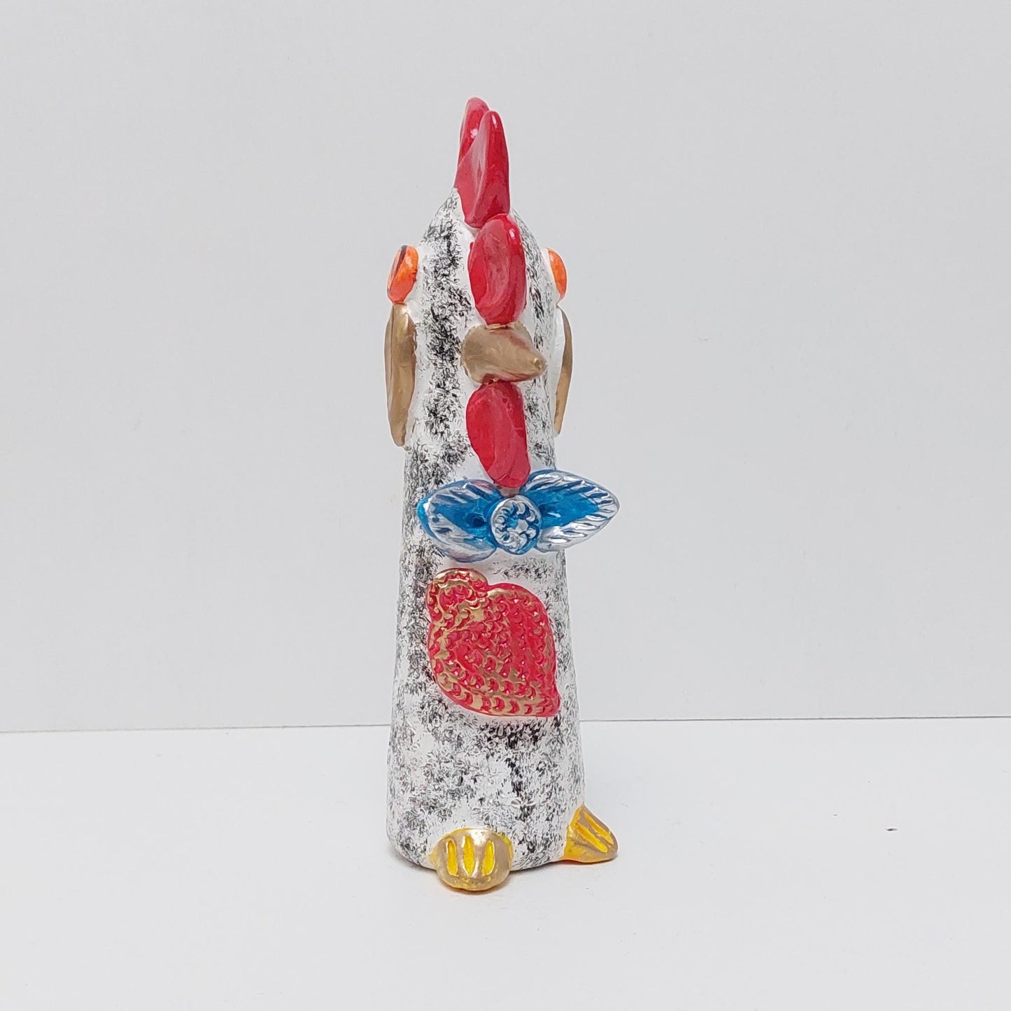 Hand Painted Ceramic Barcelos Rooster - Portuguese Folk Art Decor