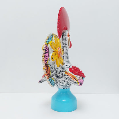 Hand-Painted Barcelos Rooster, Portuguese Ceramic Folk Art