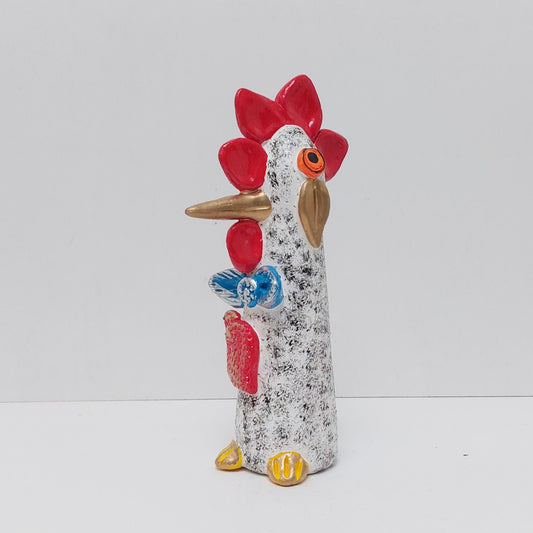 Hand Painted Ceramic Barcelos Rooster - Portuguese Folk Art Decor