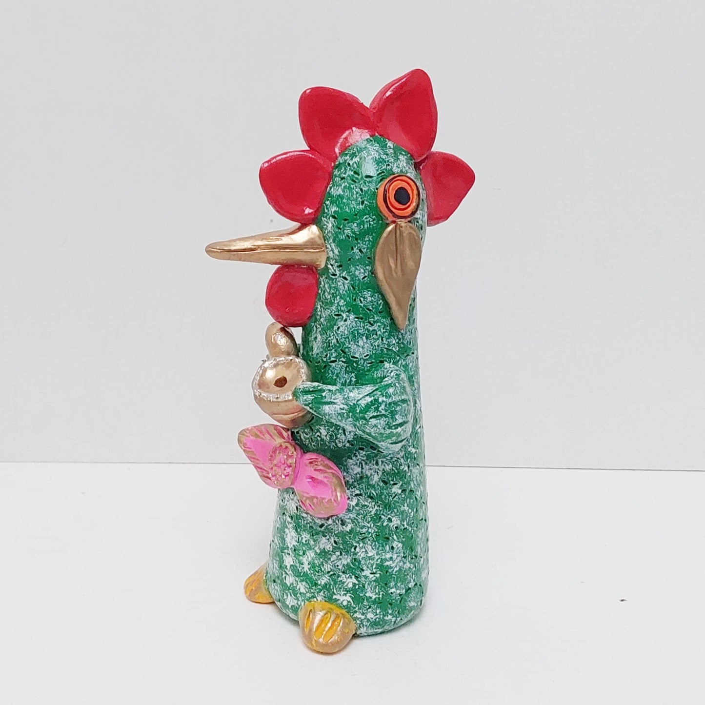 Hand Painted Ceramic Barcelos Rooster, Portuguese Folk Art