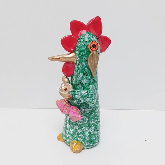 Hand Painted Ceramic Barcelos Rooster, Portuguese Folk Art