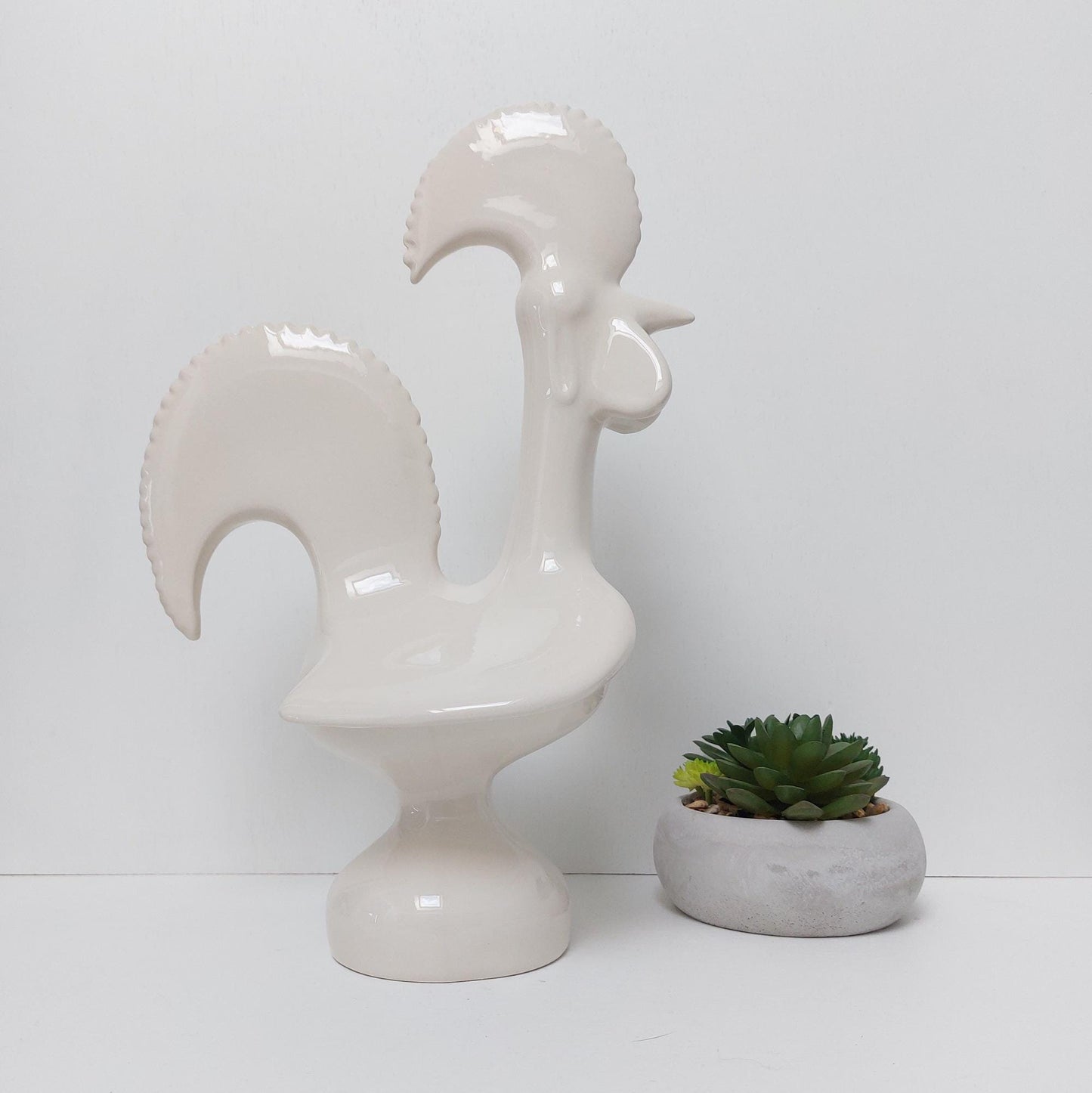 Portuguese Barcelos Rooster, Hand Painted Ceramic Souvenir