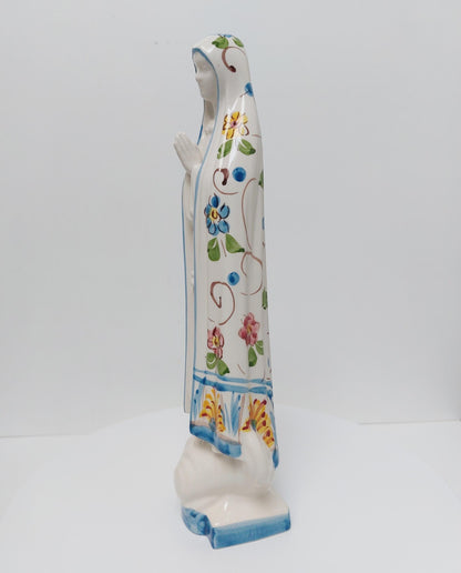 Hand Painted Our Lady Fatima Statue, Portuguese Catholic Gift