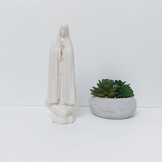 Handmade Portuguese Our Lady Fatima Statue, Catholic Gift