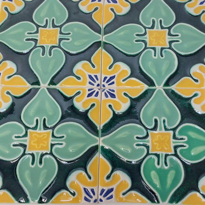 Hand-Painted Portuguese Ceramic Tile, Wall Art Decor (5.51"x5.51")