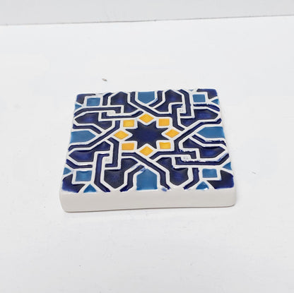 Hand-Painted Portuguese Tile Murals, Authentic Azulejo (Set of 4)