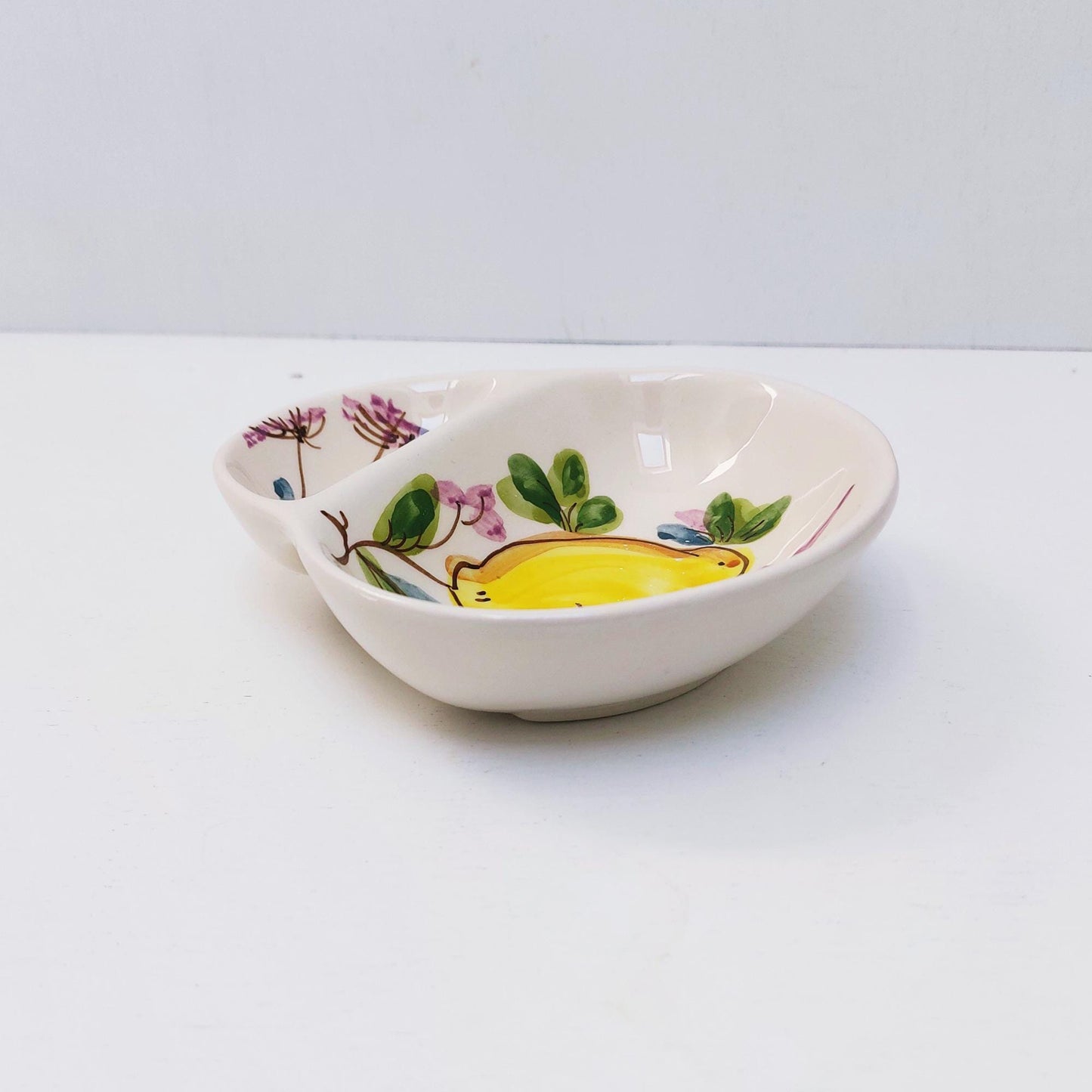 Hand-Painted Ceramic Olive Dish, Portuguese Appetizer Plate