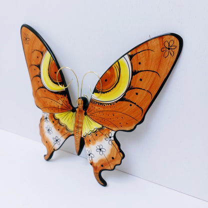 Hand-Painted Ceramic Butterfly Wall Decor - Portuguese Art
