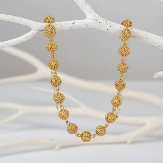 Viana Bead Necklace: Portuguese Filigree Jewelry