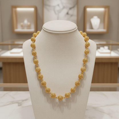 Viana Bead Necklace: Portuguese Filigree Jewelry