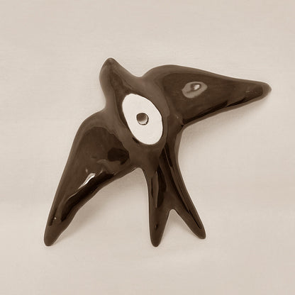 Hand-Painted Ceramic Swallows Wall Art – Set of 30 Portugal Souvenir