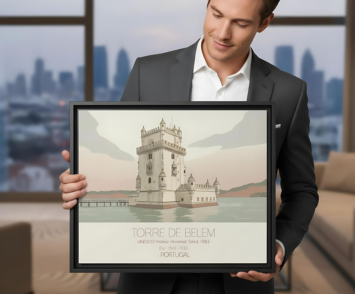 Belem Tower Portugal Art Print, UNESCO World Heritage Canvas