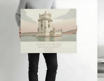 Belem Tower Portugal Art Print, UNESCO World Heritage Canvas