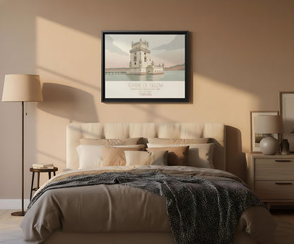 Belem Tower Portugal Art Print, UNESCO World Heritage Canvas