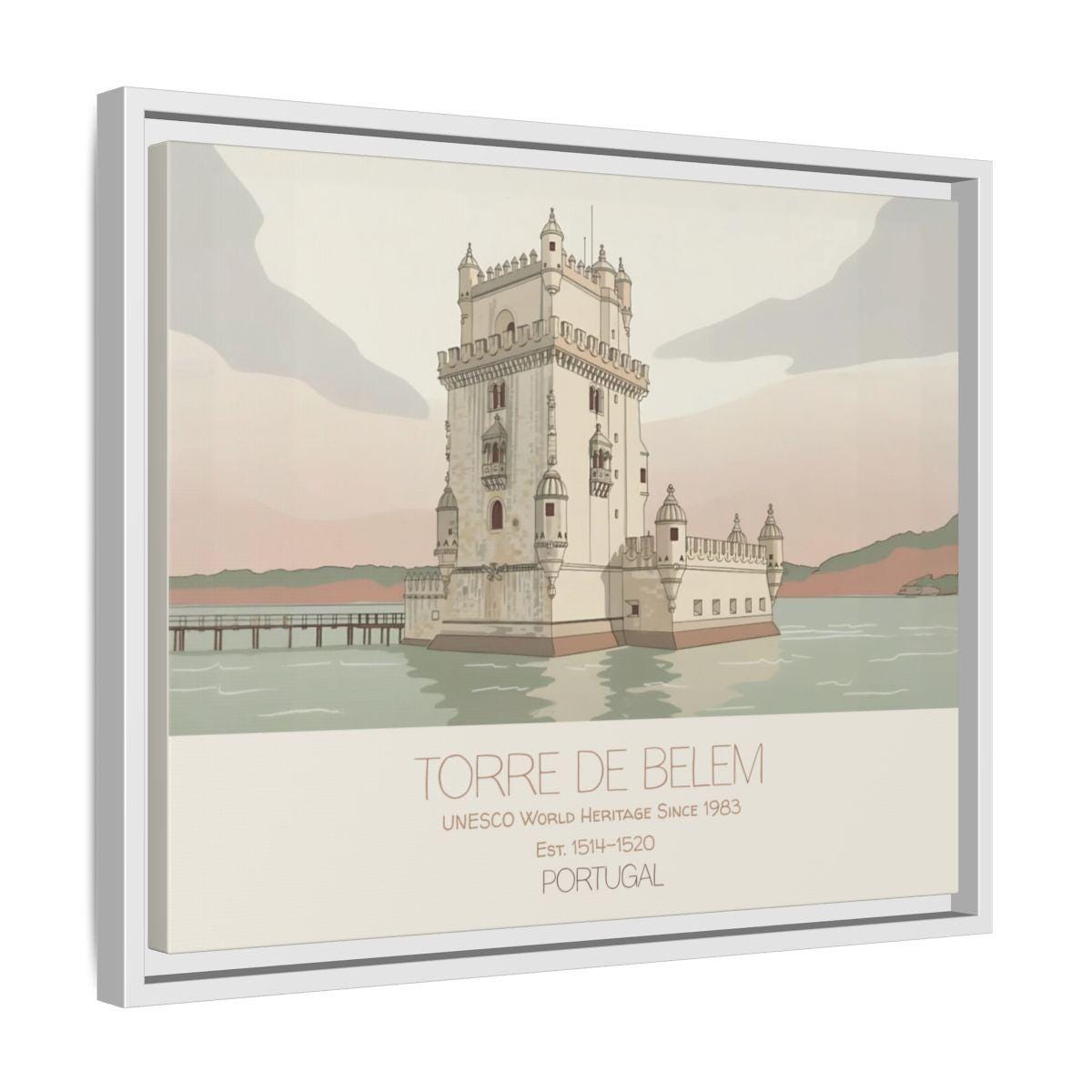 Belem Tower Portugal Art Print, UNESCO World Heritage Canvas