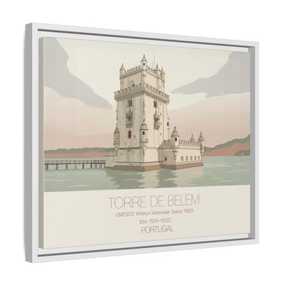Belem Tower Portugal Art Print, UNESCO World Heritage Canvas