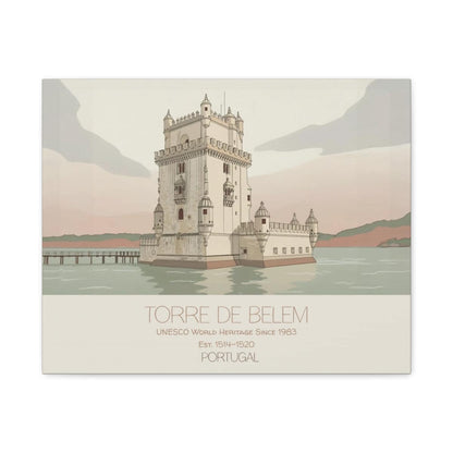 Belem Tower Portugal Art Print, UNESCO World Heritage Canvas