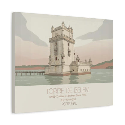 Belem Tower Portugal Art Print, UNESCO World Heritage Canvas