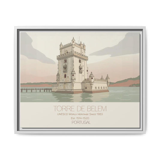 Belem Tower Portugal Art Print, UNESCO World Heritage Canvas
