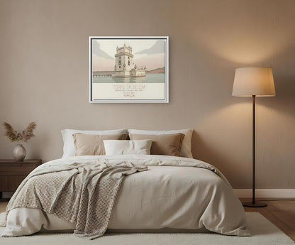 Belem Tower Portugal Art Print, UNESCO World Heritage Canvas