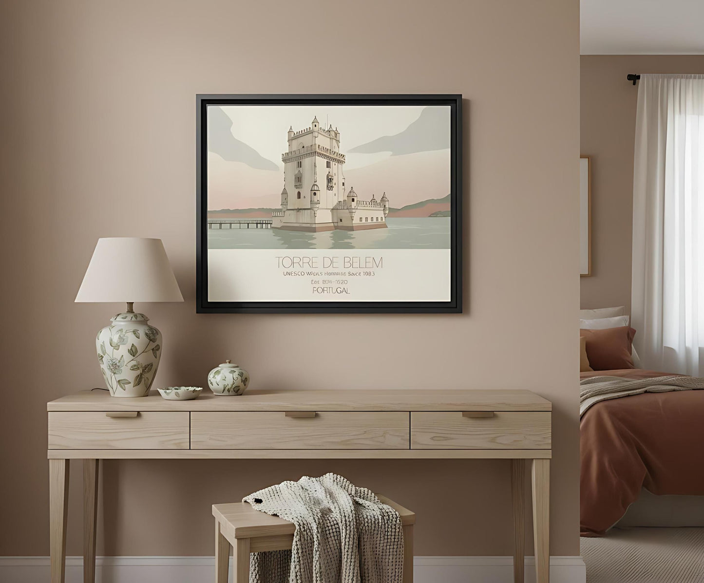 Belem Tower Portugal Art Print, UNESCO World Heritage Canvas