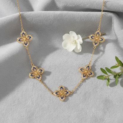 Portuguese Filigree Jewelry with Blue Enamel | Gift for Mom, Her, Christmas