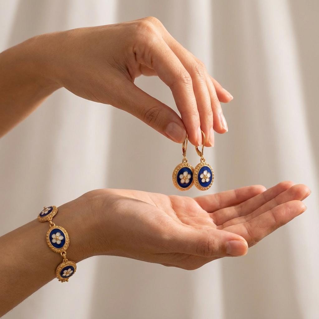 Portuguese Jewelry Caramujo/Bijoux Portugais/Portuguese Bracelet/ Earrings/ Mother's Day gift/ Valentine's Day gifts/ Christmas Gifts Her
