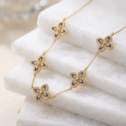 Portuguese Filigree Jewelry with Blue Enamel | Gift for Mom, Her, Christmas