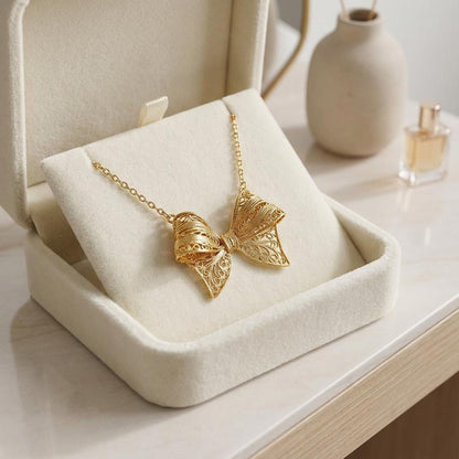 Portuguese Filigree Jewelry Necklace in Gold-Plated Stainless Steel | Jewelry Gift for Her