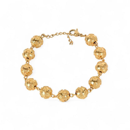 Gold-Plated Viana Beads Bracelet | Portuguese Filigree Jewelry