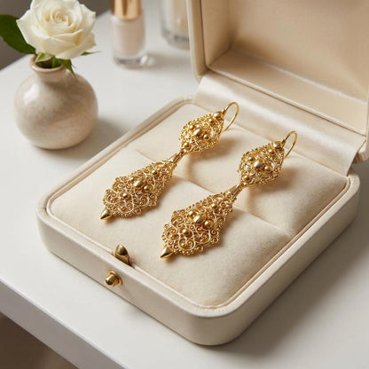 Portuguese Filigree Earrings for Women | Gift for Her Mother’s Day Christmas